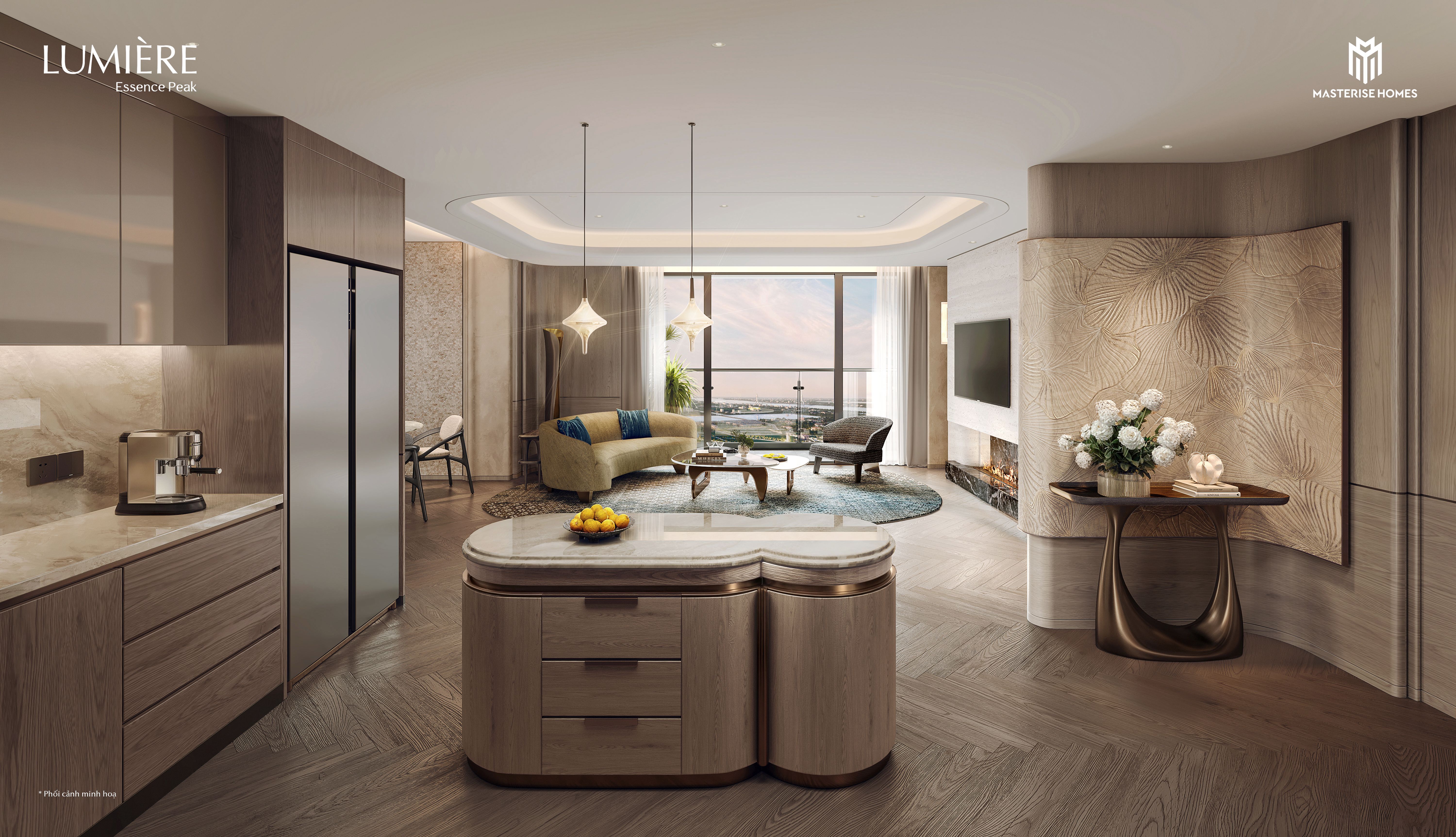 Mua căn góc 3 ngủ 2WC DT: 102.9m2 ban công Đông Nam view Đại Lộ Lumiere Essence Peak Cổ Loa